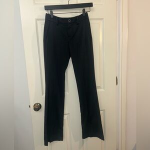 Black Flare Pleated work pants